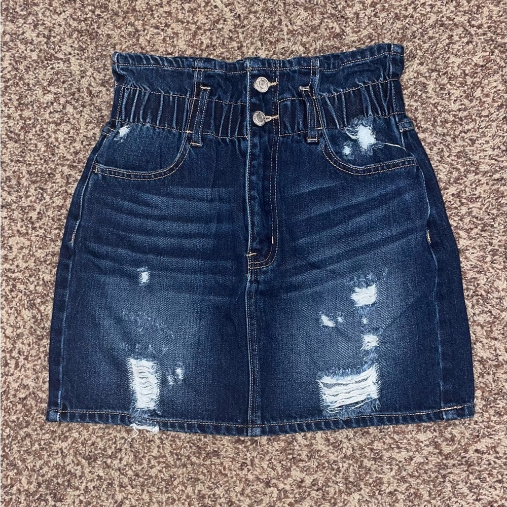 VERVET paper bag Jean skirt